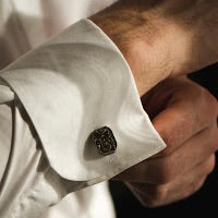 Watch mechanism Cufflinks (18mm and silver in colour)