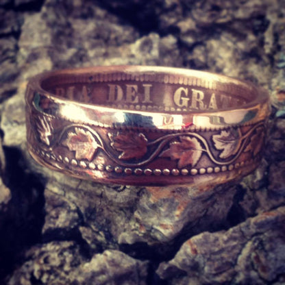 Old Canadian Cent - Coin Ring