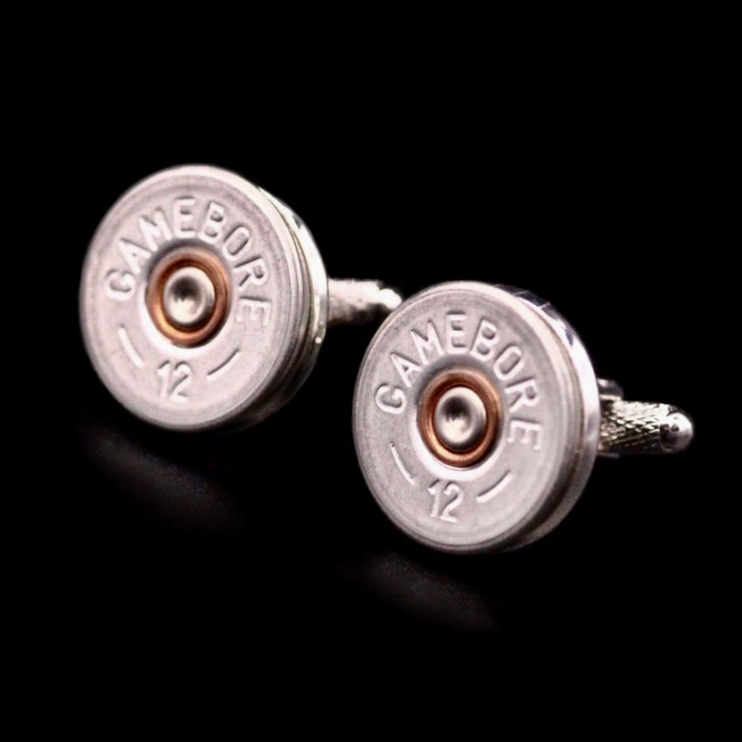 12 Bore Gamebore Shotgun Cartridge Cufflinks