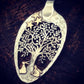 Starry Night Oak Tree of Life Cut Spoon Pendant