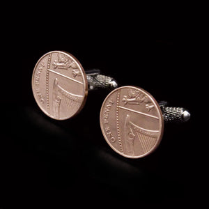 Modern One Pence Cufflinks