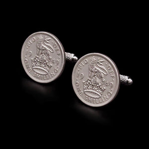 Scottish One Shilling Coin Cufflinks