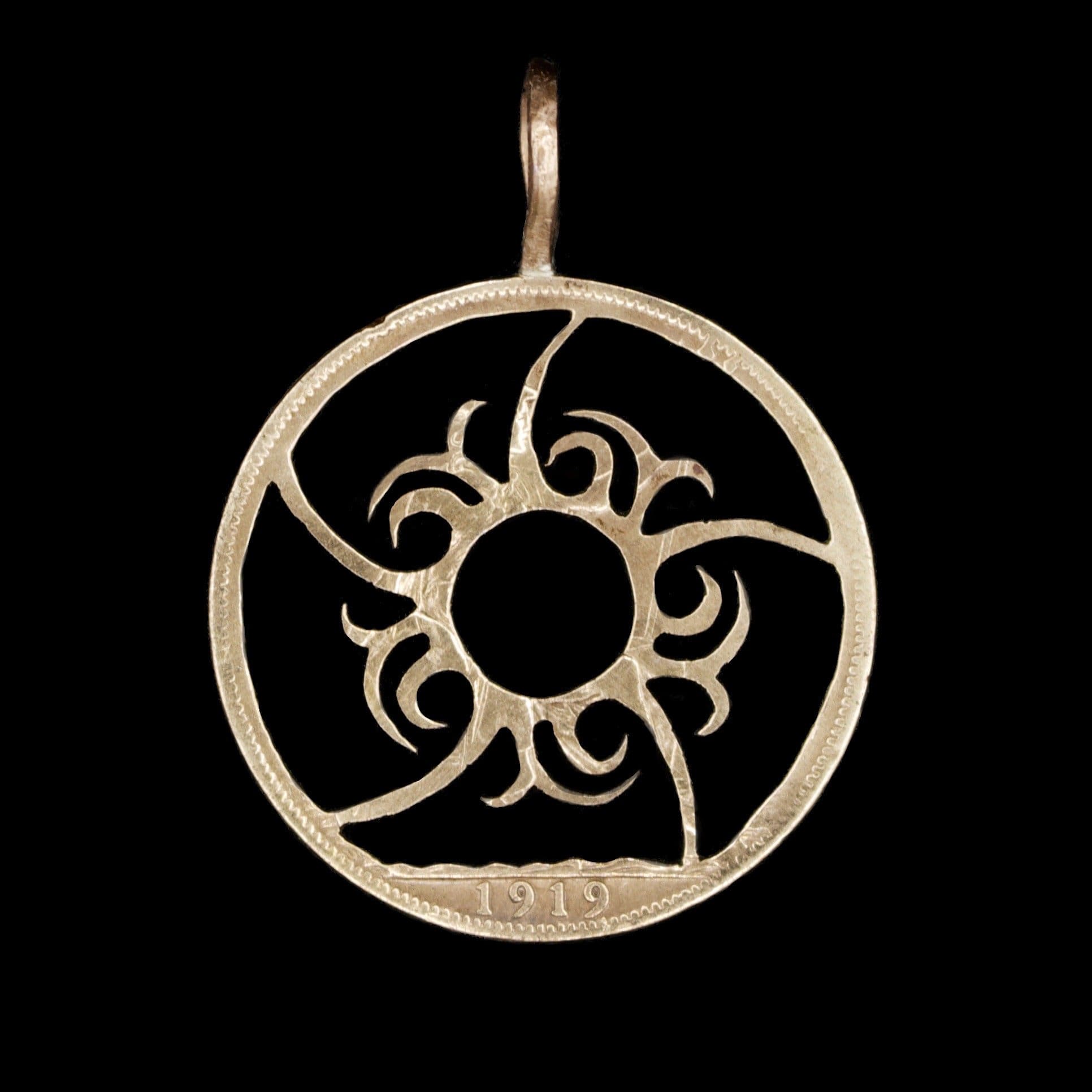 Celtic Sun - Coin Pendant