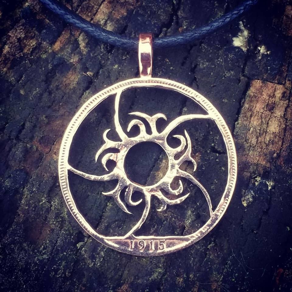 Celtic Sun - Coin Pendant