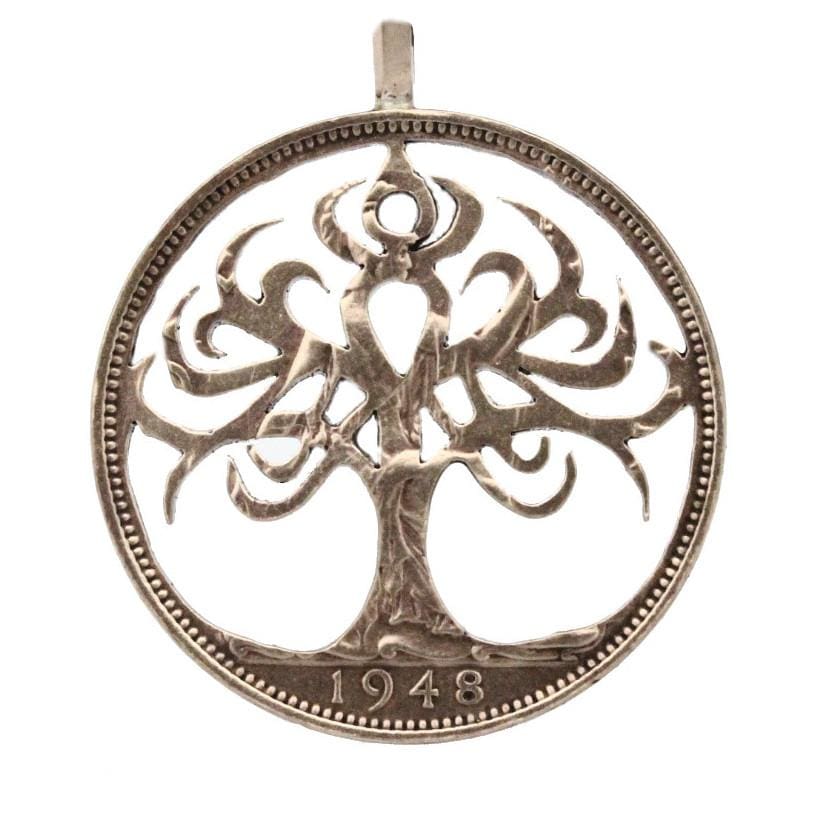 Celtic Tree of Life coin pendant - Coin Pendant