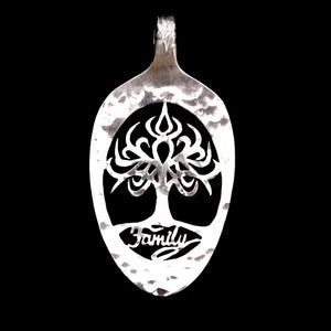 Celtic Tree of Life - Family Roots Cut Spoon Pendant