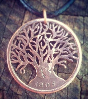 Chunky Tree of Life - Coin Pendant