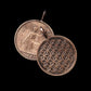 Flower of Life Hand Engraved Coin Pendant