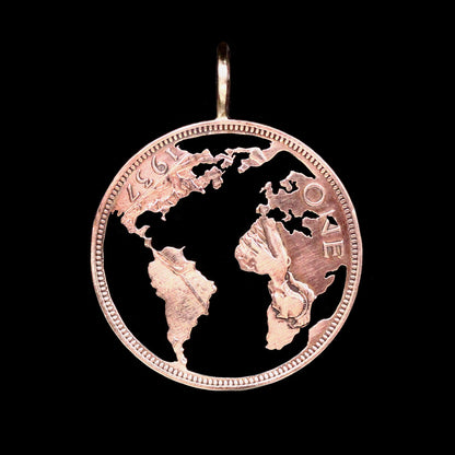 Globe Cut Coin Pendant