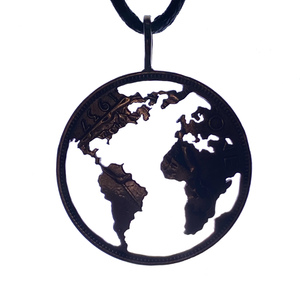 Globe Cut Coin Pendant