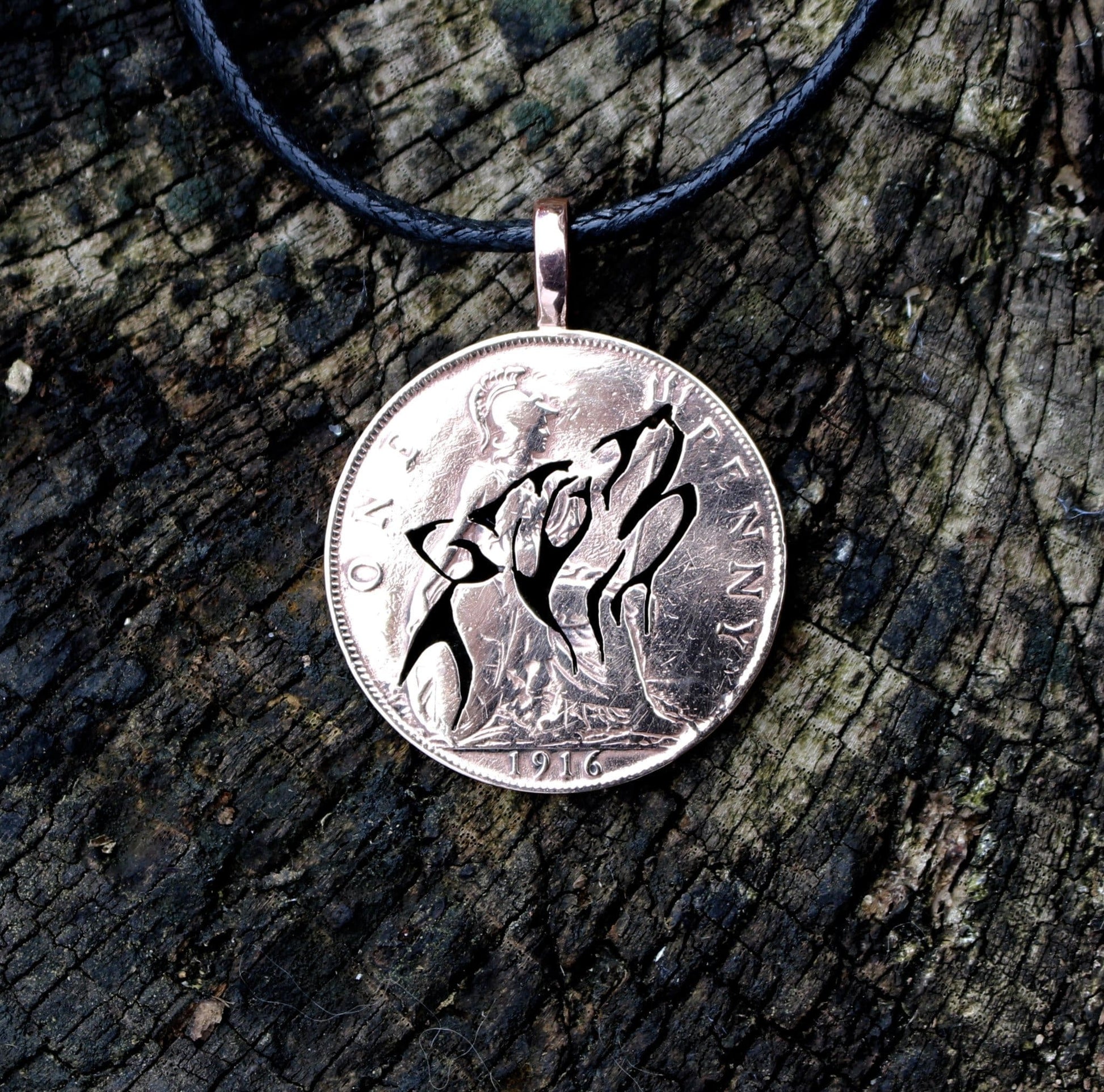 Howling Wolf - Coin Pendant