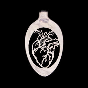 Human Heart - Spoon Pendant