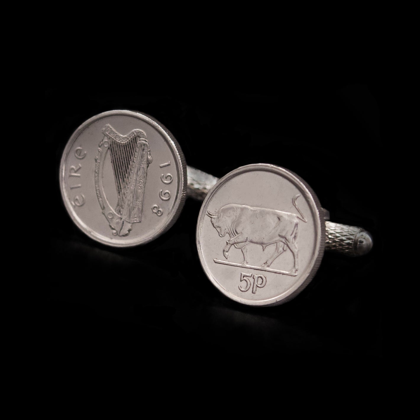 Irish 5 Pence Coin Cufflinks