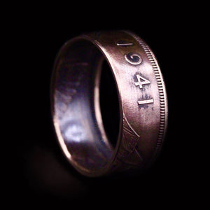 Irish Penny Coin Ring