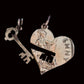 Key to My Heart Cut Coin Pendant