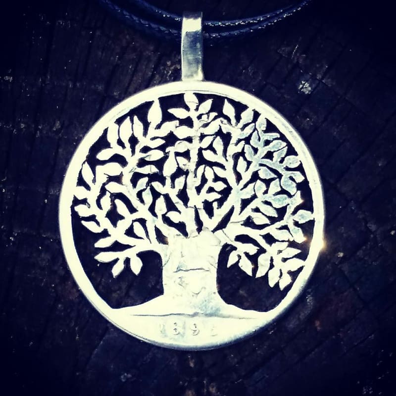 Oak Tree of Life - Coin Pendant