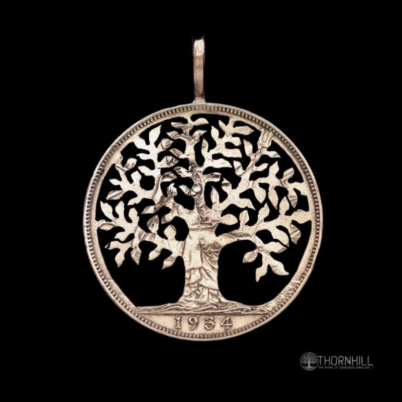 Oak Tree of Life - Coin Pendant