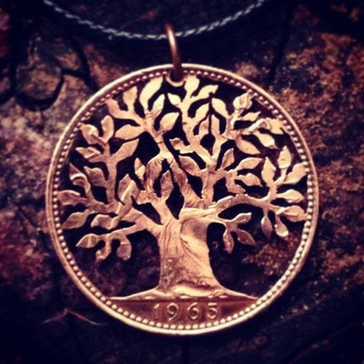 Oak Tree of Life - Coin Pendant