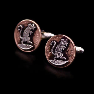 Ratty - One and Five Pence Coin Cufflinks