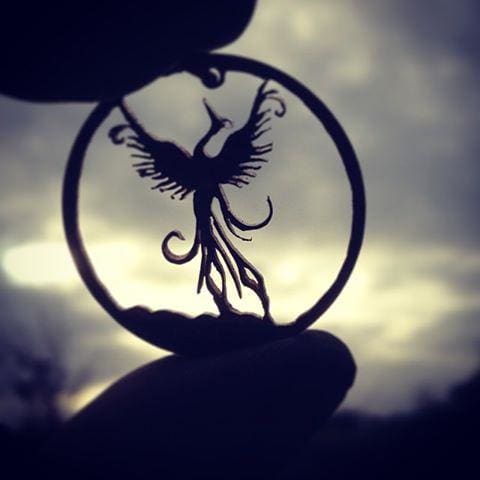 Rising Phoenix - Coin Pendant