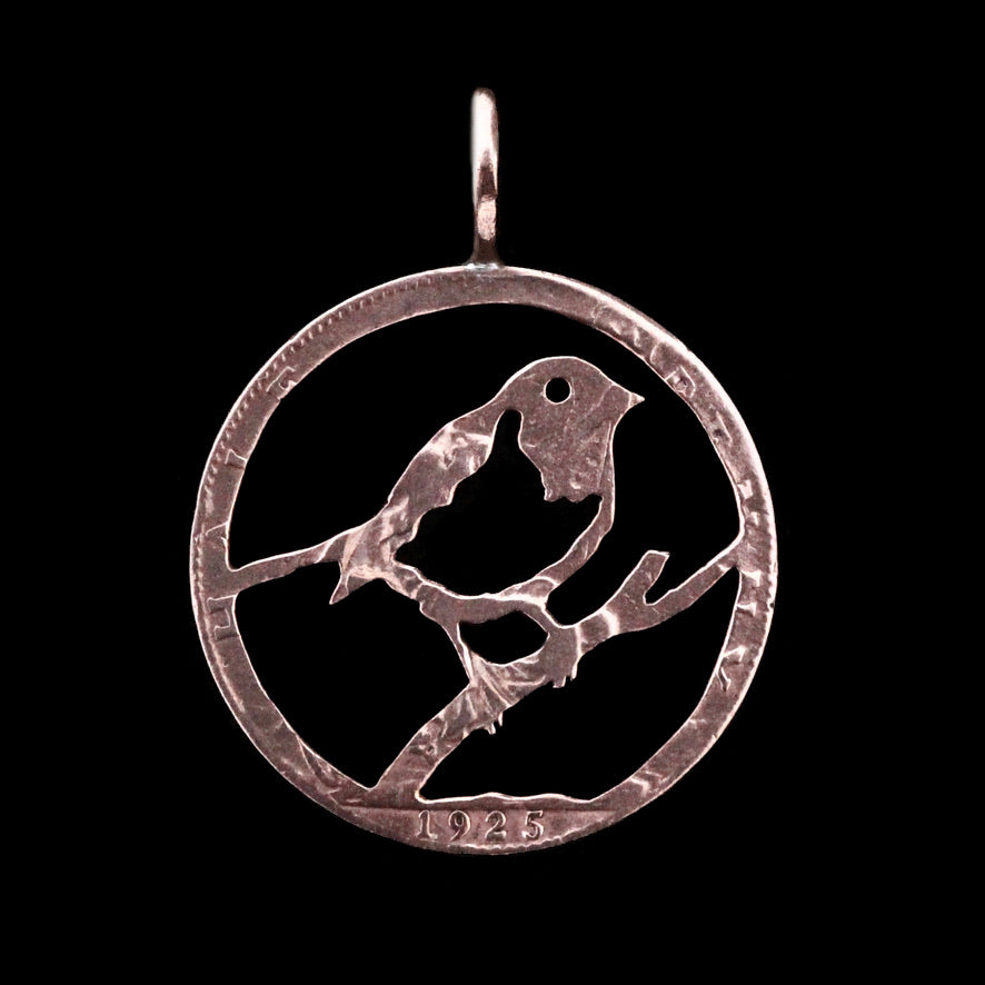 Robin Cut Coin Pendant