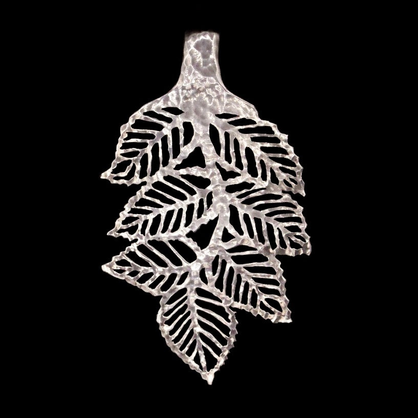 Rose Leaf Cut Spoon Pendant