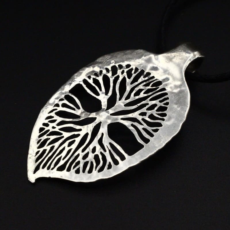 Symmetrical Leaf of Life - Spoon Pendant