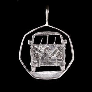 Volkswagen Camber Van Cut Coin Pendant